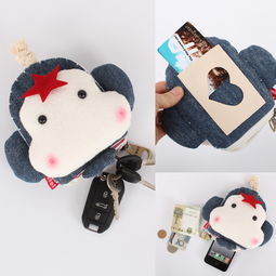 文藝與實(shí)用的完美融合 三色補(bǔ)丁原創(chuàng)猴子多用鑰匙包